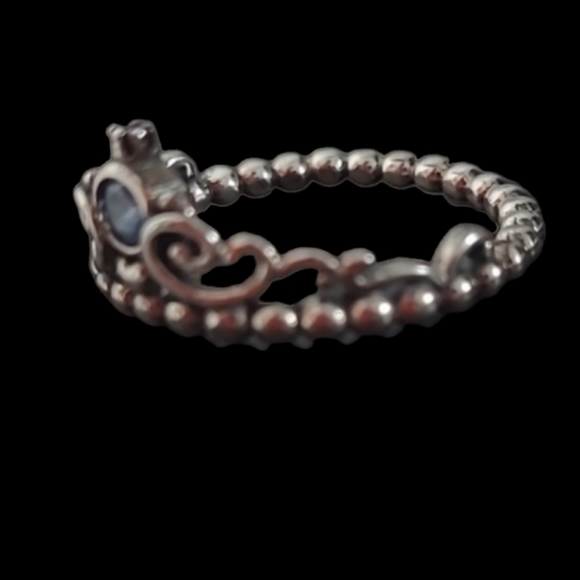 Size 9 - Disney Cinderella Blue Tiara Ring - Picture 11 of 12